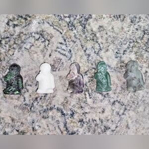 Ghost Face Stone Figurines